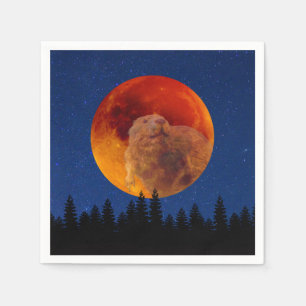 Beaver Moon im November Serviette