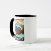 Beaver & Mt. Hood - Corbett, Oregon Tasse (Vorderseite Links)