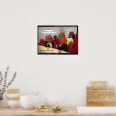 Beaver Networking Funny Posters Poster (Küche)