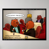 Beaver Networking Funny Posters Poster (Vorne)