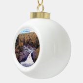 Beaver River Falls ball oder Schneeflockenschmuck Keramik Kugel-Ornament (Rechts)