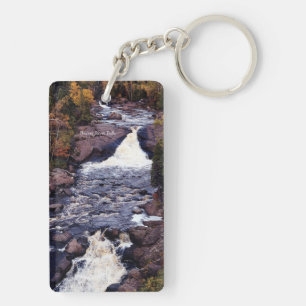 Beaver River Falls hohe Acrylketten Schlüsselanhänger