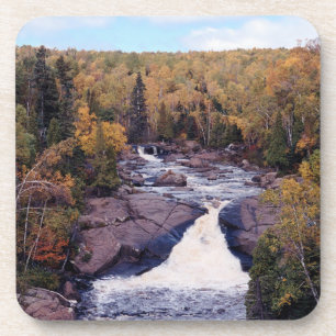 Beaver River Falls Set von 6 plastischen Untersetz Getränkeuntersetzer