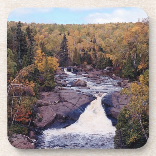 Beaver River Falls Set von 6 plastischen Untersetz Getränkeuntersetzer (Vorderseite)