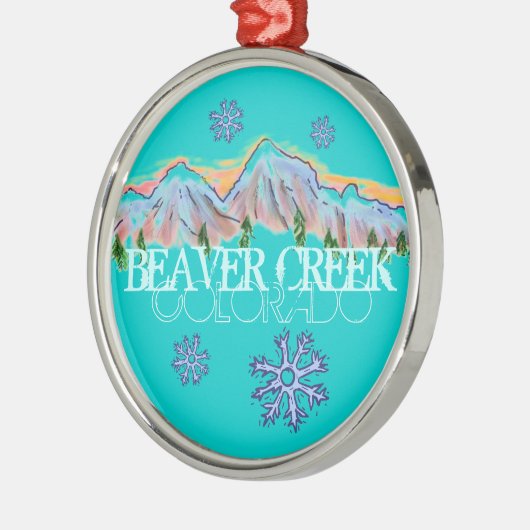 Beaver Silbernes Ornament (Links)