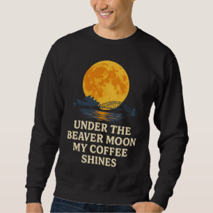Beaver Supermond über Sydney Coffee Australia Sweatshirt