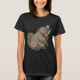 Beaver Tulip Blume T-Shirt