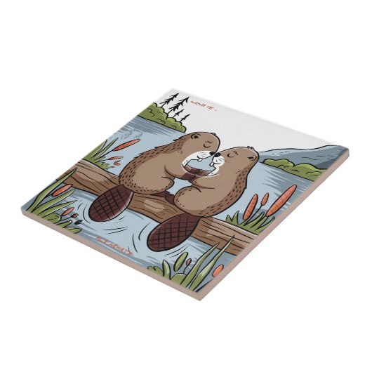 Beaver Valentine Fliese (Seite)