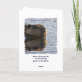 Beaver Valentine's Day Card Feiertagskarte (Rückseite)