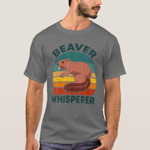 Beaver Whisperer Retro Vintage Cute Funny Beaver T-Shirt