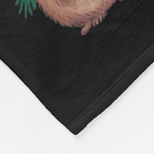 Beaver Xmas Tree Beaver Weihnachtsbaum Merry Chris Fleecedecke (Ecke)