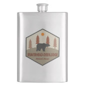 Beaverhead Deerlodge National Forest Montana Bear Flachmann (Vorderseite)