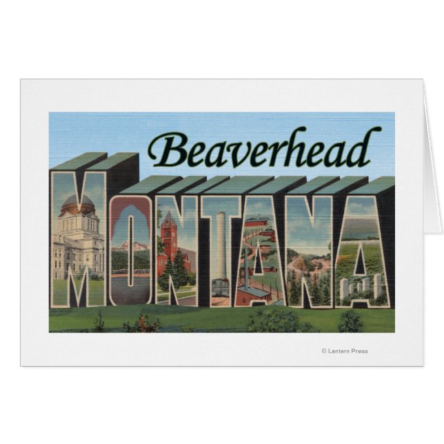 Beaverhead, Montana - Große Buchstabenszenen (Vorderseite (Horizontal))