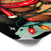 Beavering Away For The Holidays Christmas Santa Be Poster (Ecke)