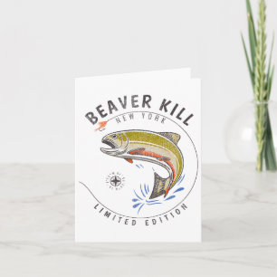 Beaverkill River New York Fly Fishing Souvenir Bea Karte