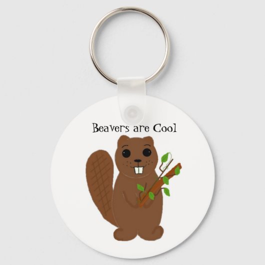 Beavers are Cool Schlüsselanhänger (Vorderseite)