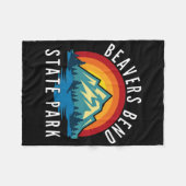 Beavers Bend State Park Oklahoma  Fleecedecke (Vorderseite (Horizontal))