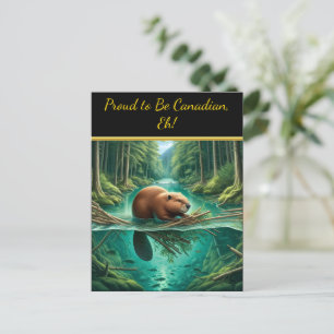 Beavers Forest Symphony Postkarte