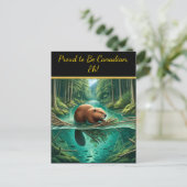 Beavers Forest Symphony Postkarte (Stehend Vorderseite)