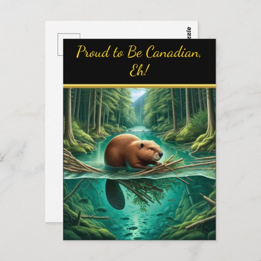 Beavers Forest Symphony Postkarte (Vorne/Hinten)