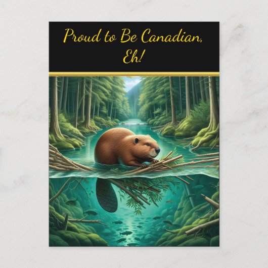 Beavers Forest Symphony Postkarte (Vorderseite)