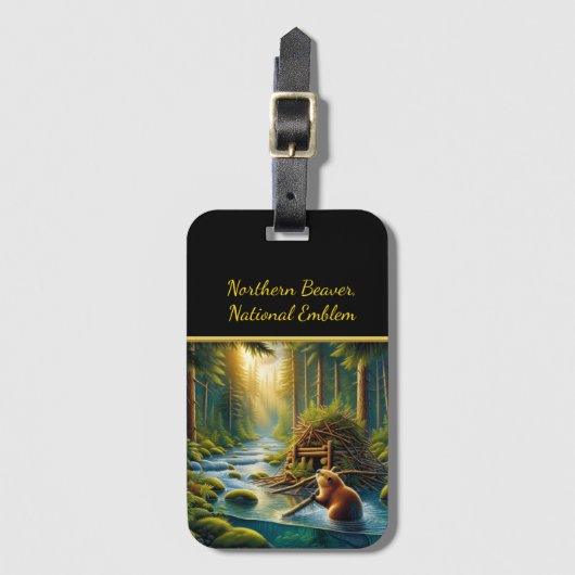Beavers River Song Gepäckanhänger (Vorderseite Vertikal)