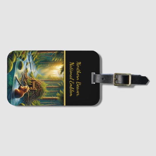 Beavers River Song Gepäckanhänger (Vorderseite (Horizontal))