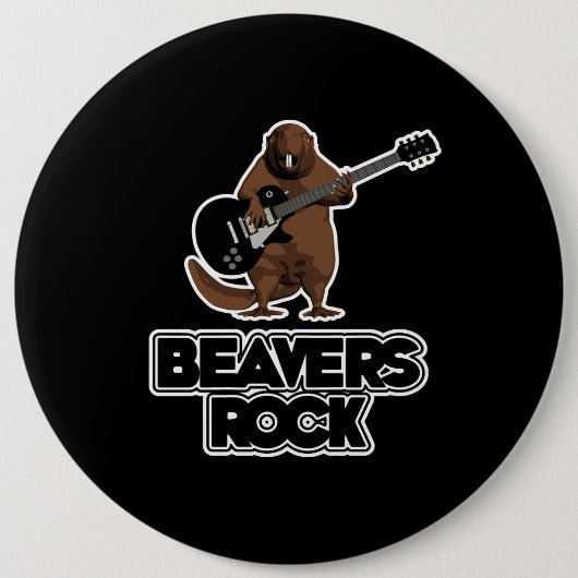 Beavers Rock Button (Vorderseite)
