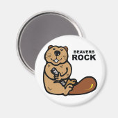 Beavers Rock Magnet (Vorderseite/Rückseite)