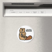 Beavers Rock Magnet (In Situ (Geschirrspüler))