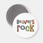 Beavers Rock Magnet (Vorderseite/Rückseite)