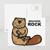 Beavers Rock Postkarte (Vorne/Hinten)