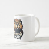 Beaversmart - Funny Beaver mit Brillen Graphic Kaffeetasse (VorderseiteRechts)