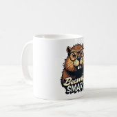 Beaversmart - Funny Beaver mit Brillen Graphic Kaffeetasse (Vorderseite Links)