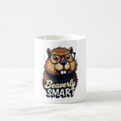 Beaversmart - Funny Beaver mit Brillen Graphic Kaffeetasse (Mittel)
