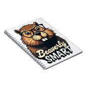 Beaversmart - Funny Beaver mit Brillen Graphic Notizblock (Rechte Seite)