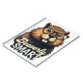 Beaversmart - Funny Beaver mit Brillen Graphic Notizblock (Linke Seite)