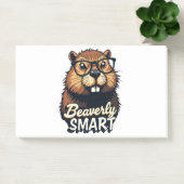 Beaversmart - Funny Beaver mit Brillen Graphic Post-it Klebezettel (Büro)