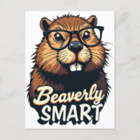 Beaversmart - Funny Beaver mit Brillen Graphic