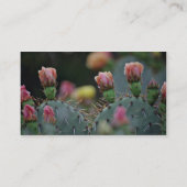 Beavertail Kaktus-Rosa-Blumen Visitenkarte (Rückseite)