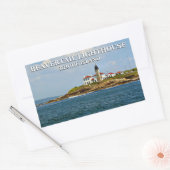 Beavertail Leuchtturm, Insel Rhode Rechteckiger Aufkleber (Umschlag)
