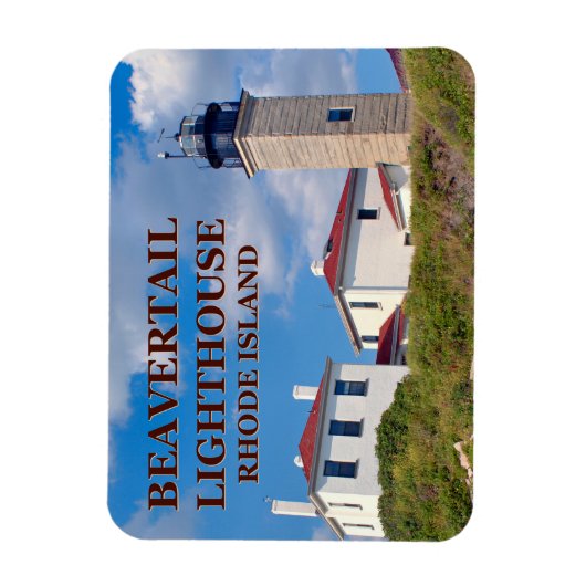 Beavertail Leuchtturm Rhode Island Flexi-Magnet Magnet (Vertikal)