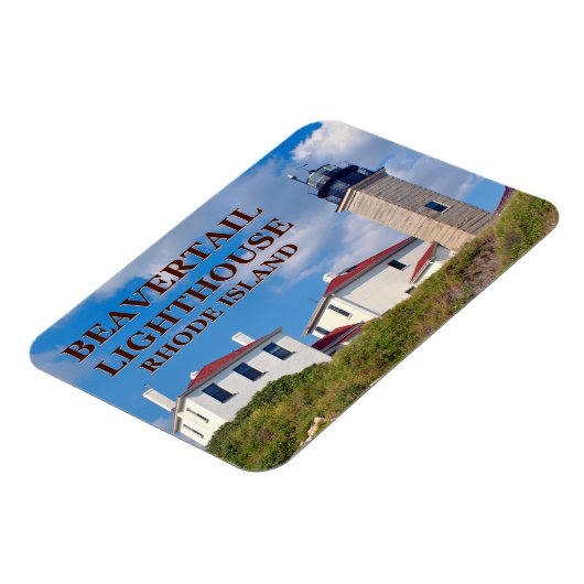 Beavertail Leuchtturm Rhode Island Flexi-Magnet Magnet (Linke Seite)