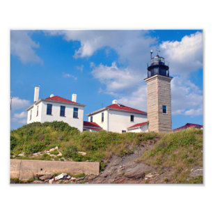 Beavertail Leuchtturm, Rhode Island Foto Print