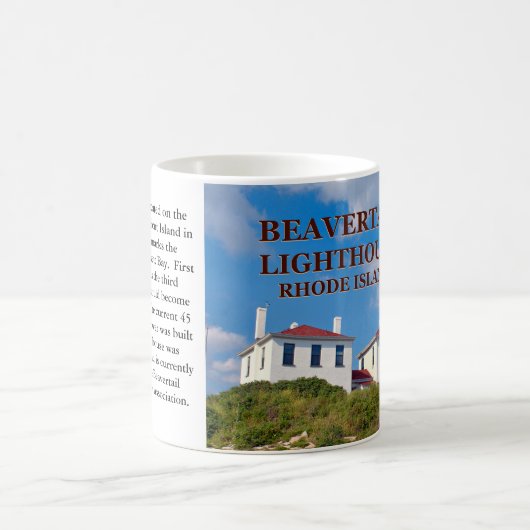 Beavertail Leuchtturm, Rhode Island Tasse (Mittel)