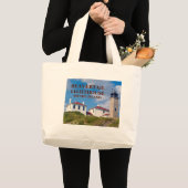 Beavertail Leuchtturm, Rhode Island Tote Bag Jumbo Stoffbeutel (Vorderseite (Produkt))