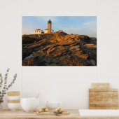 Beavertail Lighthouse Jamestown Rhode Island Poster (Küche)