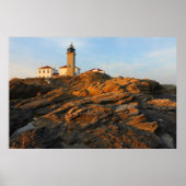 Beavertail Lighthouse Jamestown Rhode Island Poster (Vorne)