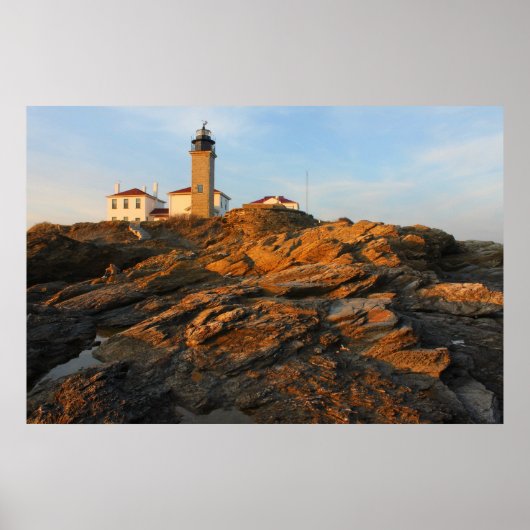 Beavertail Lighthouse Jamestown Rhode Island Poster (Vorne)