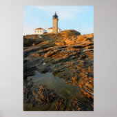 Beavertail Lighthouse Jamestown Rhode Island Poster (Vorne)